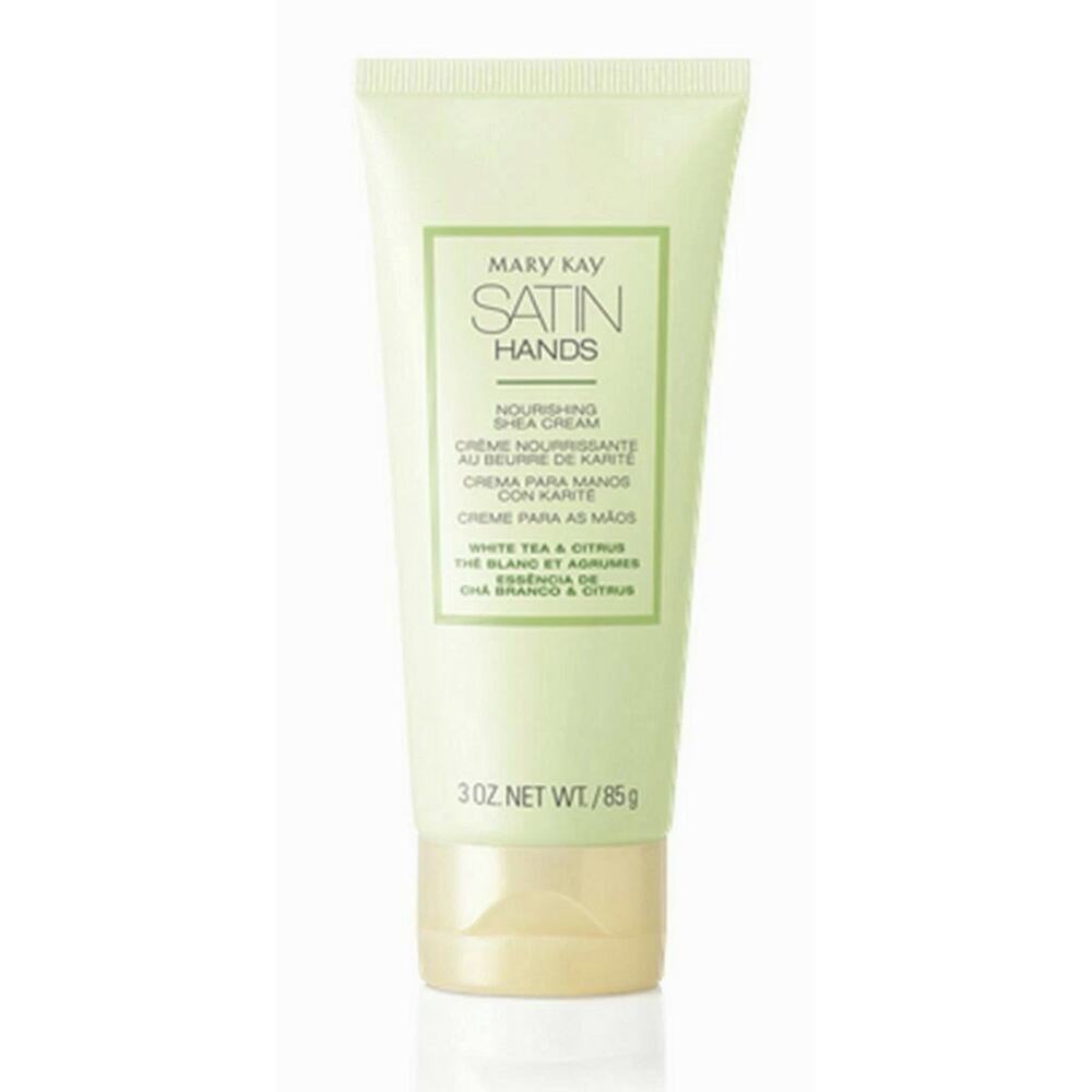New Mary Kay Satin Hands White Tea & Citrus Nourishing Shea Cream Full Size 3 oz